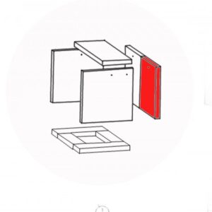 Caminos Apollo Rückwandstein rechts