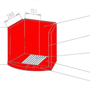Caminos Lido Feuerraumauskleidung B