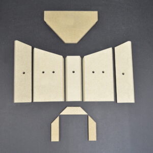 Fireplace Blues Keramik Feuerraumauskleidung