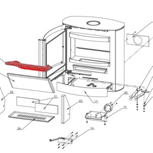 Fireplace Adamis Zugumlenkung oben