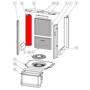 Heta Scan-Line 900 Seitenstein links hinten B