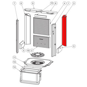 Heta Scan-Line 900 Seitenstein rechts hinten B