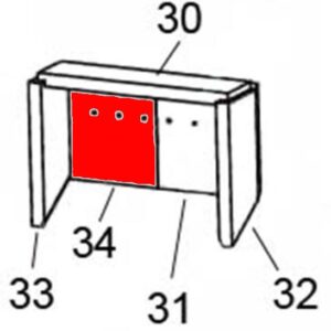 Justus Reno R Rückwandstein links A
