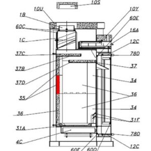 Olsberg Gröndal Rückwandstein mittig