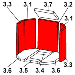 Oranier Tampere 8 Seitenstein Set A