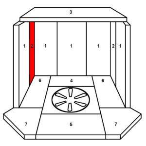 Skantherm Flagon Seitenstein links hinten