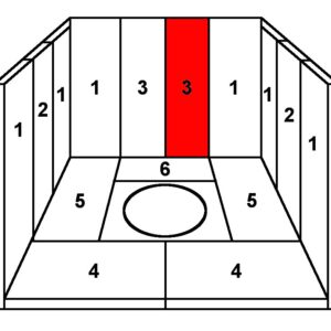 Skantherm Radna Rückwandstein mittig rechts